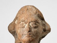 Ame Ker 111  Ame Ker 111, Mexiko, Zentrales Hochland, Azteken, Postklassische Periode, ca. 1250-1521 n. Chr., Fragment einer Figur, Ton, H 3,6 cm, B 3,9 cm : Museumsfoto: Claus Cordes, Bestandskatalog Ethnologie